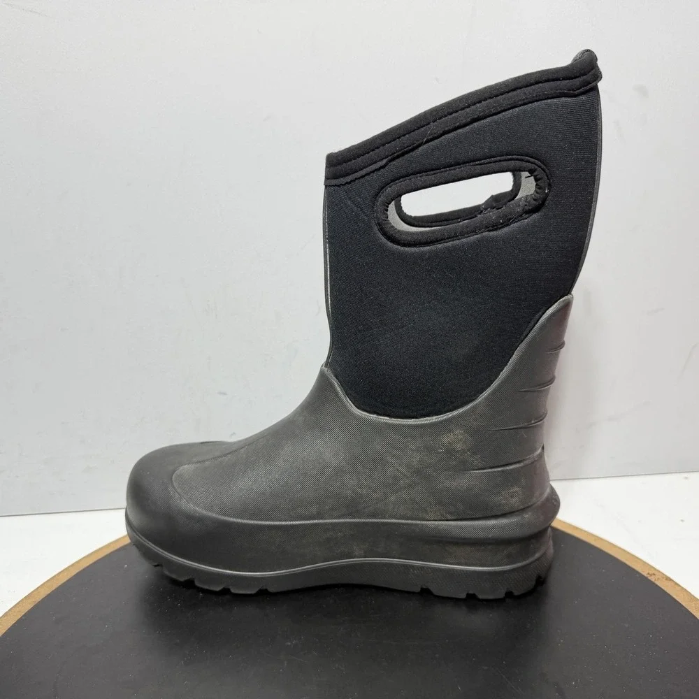 Bogs Neo Classic Solid Boots Youth Size 4 Black Waterproof Winter Snow Insulated